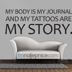 Zidna naljepnica – My body is my journal