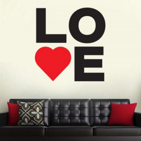 Zidna naljepnica Love