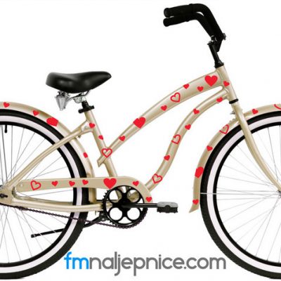 Naljepnice za bicikl – Srca- set 100 kom