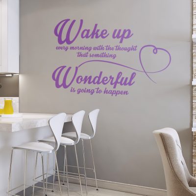 Zidna naljepnica – Wake up every morning
