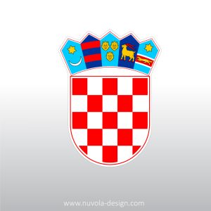 Naljepnica grb hrvatski