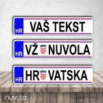 Naljepnica personalizirana registracijska