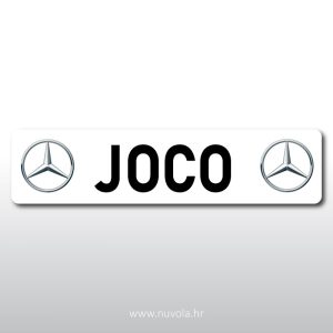 Personalizirana tablica za kamion Mercedes
