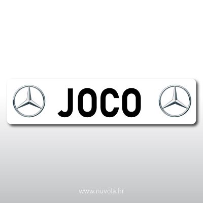 Personalizirana tablica za kamion Mercedes