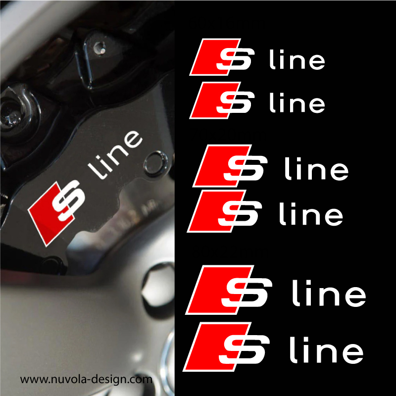 Audi S line naljepnice za kočnice Audi S line naljepnice za kočnice