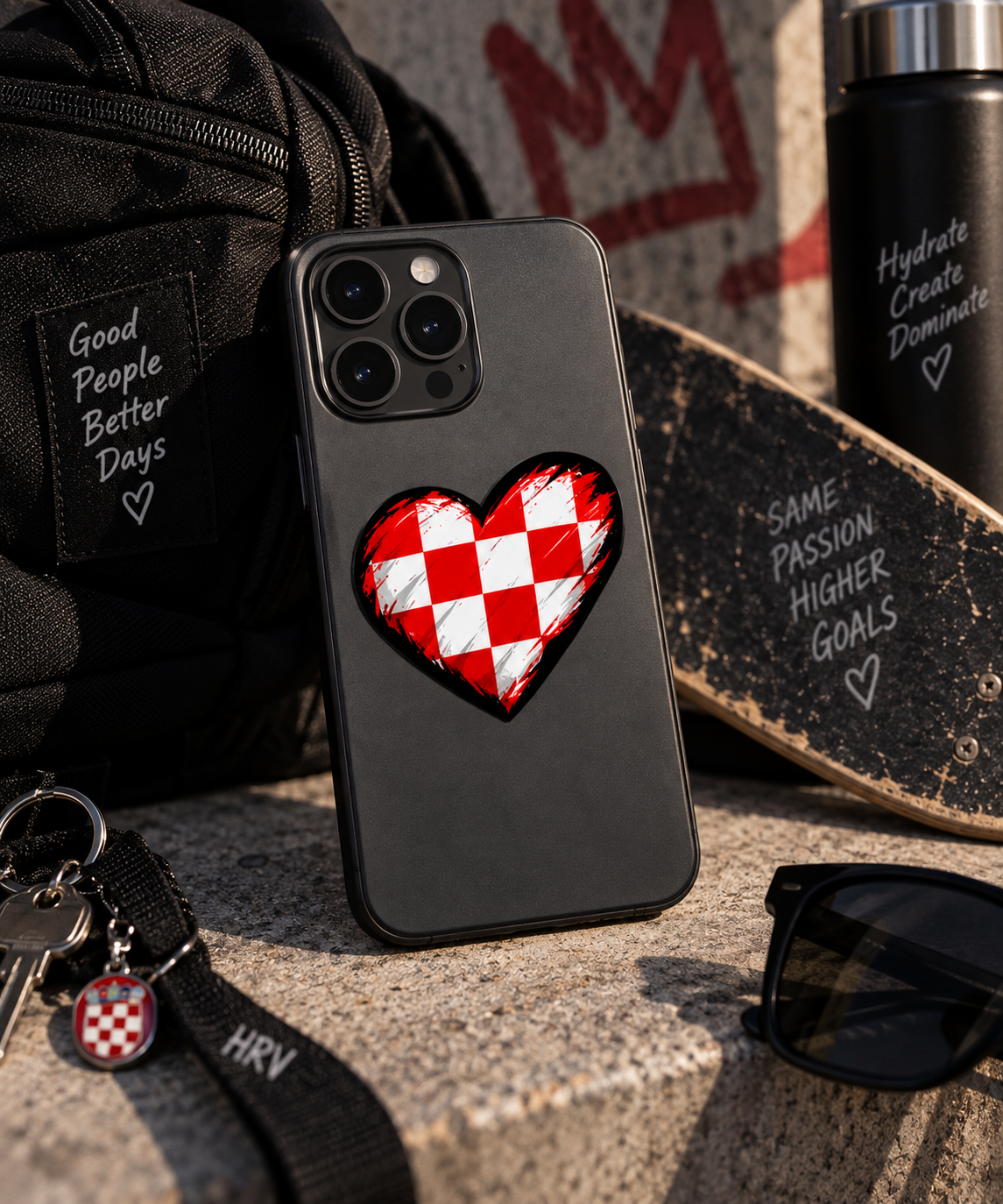 Sticker naljepnica - srce Hrvatska Sticker naljepnica - srce Hrvatska